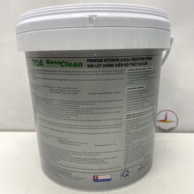 Sơn lót chống kiềm nội thất Toa Nanoclean Primer _5L