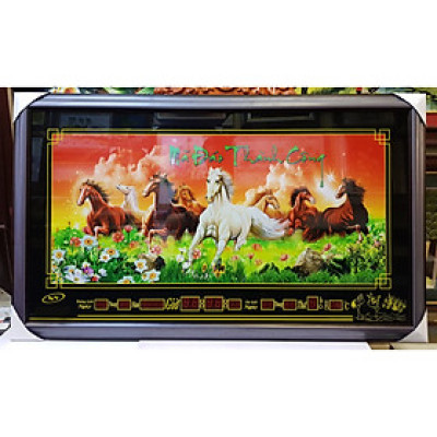 TRANH ĐÈN LỊCH VẠN NIÊN-MÃ ĐÁO THÀNH CÔNG (KHỔ 58*98CM)