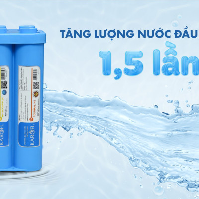 Combo 10 Lõi lọc Karofi - Đúc Nguyên Khối SMAX Hiệu Suất Cao HP 6.2 - Màng RO 100GDP USA - Alkaline - Hydrogen - Hàng Chính Hãng