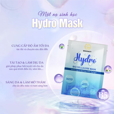 Combo 3 Mặt nạ sinh học BESKINATY Hydro Bio Mask cấp ẩm chuyên sâu cho da Hàn Quốc