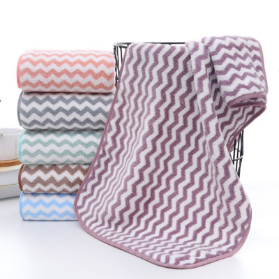 Combo 5 cái khăn lau mặt lông cừu Hàn Quốc .50 x 30cm ,kẻ sọc nhiều màu ,sợi bông mềm mại cao cấp và tiện lợi