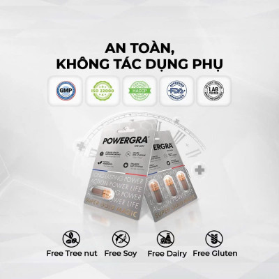 Viên uống phục hồi và tăng cường sức khỏe sinh lý nam giới Powergra (Super Gold Magic) - Vỉ dùng thử 3 viên