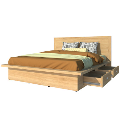Giường ngủ 2 hộc kéo Tundo 140cm x 200cm