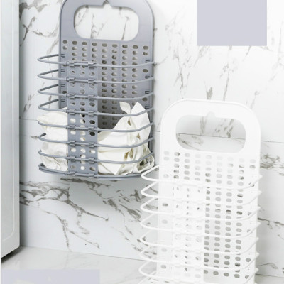 Rổ treo quần áo xếp gọn, giỏ treo đồ đa năng tặng kèm miếng dán hút chân không chắc chắn GD186-RTDoXG     