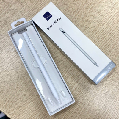 Bút cảm ứng Wiwu W A03 cho iPad (từ 2018 trở đi) sạc nam châm, chống tỳ tay - hàng chính hãng