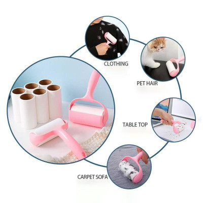 Cây lăn bụi quần áo , ghế Sofa - Tặng kèm 2 lõi lăn - Hàng chính hãng