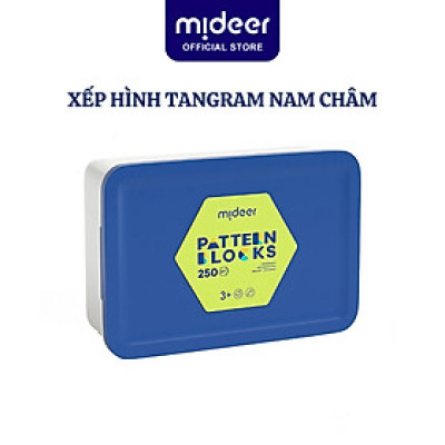Xếp hình Tangram nam châm đồ chơi giáo dục cho bé Mideer Magnetic Geometry Blocks 250pcs