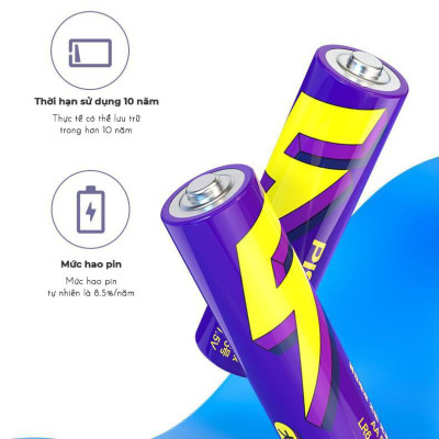 Vỉ 2 Pin Tiểu Pisen AA5 1.5V Super Heavy - Pisen LR6