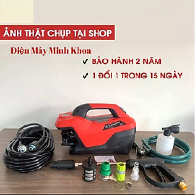 Máy rửa xe mini I Máy rửa xe cao áp - Có áp chống giật - Chống cháy - bản mới 2024