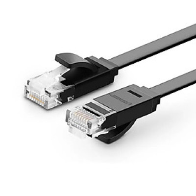 Cáp mạng LAN CAT6 dây dẹt 3M màu Đen  Ugreen 102OL50175NW Hàng chính hãng