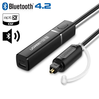 Bộ nhận âm thanh Bluetooth 4.2 (Đầu ra Quang) Ugreen 50213-Hàng Chính Hãng
