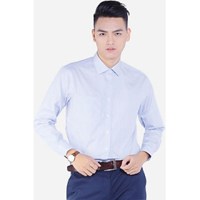 Áo Sơ Mi Nam Aligro ALG1001 - Sọc Xanh