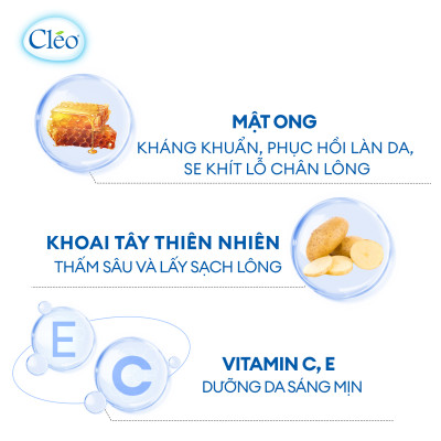 Combo tẩy lông Bikini Cléo 50g, an toàn không đau, hiệu quả trong 8 phút và gel dưỡng ẩm mịn da Cléo 20g