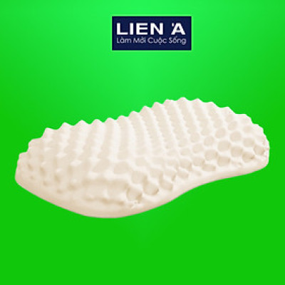 Gối Cao Su Liên Á Convoluted Peanut 35x55x11cm - Cao Su Thiên Nhiên 100%