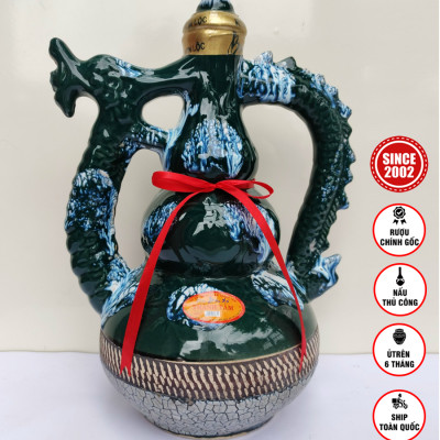 Đặc Sản Bình Định - Rượu Bàu Đá Thành Tâm Màu Xanh Rêu  2.5LIT - OCOP 3 Sao