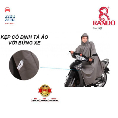  Áo mưa Rando Poncho Cosy “Không ướt ống quần” với thiết kế thông minh giúp bạn không bị ướt ống quần