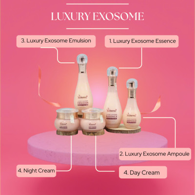 Kem Dưỡng Da Ngày và Đêm Luxury Exosome Puderma, phiên bản nâng cấp từ Kem Xóa NÁM WHITE JADE PUDERMA 50ml: làm mờ vết thâm sạm, nám, tàn nhang giúp làn da trắng sáng, căng bóng, nâng cơ săn chắc và đẩy lùi quá trình lão hoá