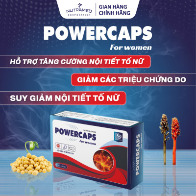 Viên uống Powercaps For Men hỗ trợ tăng cường sức khỏe sinh lý nam giới (30 viên) - Nutramed