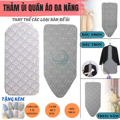 Tấm Lót Ủi Đồ Treo Tường-Thảm Ủi Đồ Gắn Móc Treo Cho Tất Cả Các Loại Bàn Ủi– Tiện Dụng Cho Gia Đình
