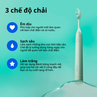 [MỚI] Bàn chải điện ZenyumSonic Spark - Màu Tím Lilac / Kem / Xanh Sage
