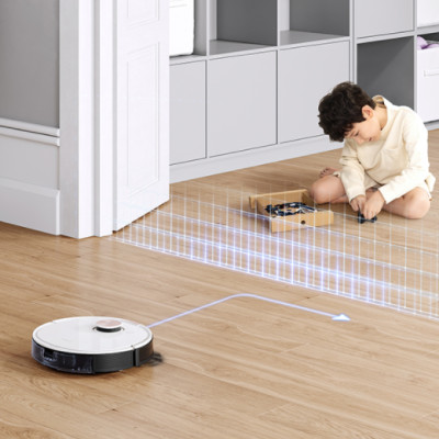 Robot hút bụi lau nhà Ecovacs Deebot Ozmo T8 Max Plus  – Lực hút 1500PA - Kèm dock sạc hút rác tự động - Bản Nội Địa - Hàng Chính Hãng