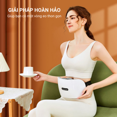 Máy Massage Bụng TQ-109, Máy tan  Mỡ Bụng, Đai Massage tan Mỡ Bụng Tích Hợp Xoay Đá Nóng Kết hợp Làm Nóng Hồng Ngoại