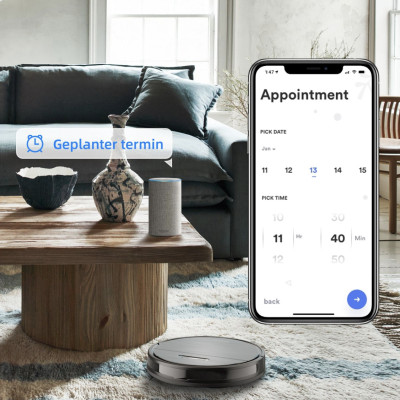 Robot Hút Bụi Lau Nhà Xiaomi Vacuum Mop Pro - Màu Ngẫu Nhiên Diện Tích Hoạt Động 150 m2 Lực Hút 3000 Pa Công Suất 40 W - Hàng Nhập Khẩu