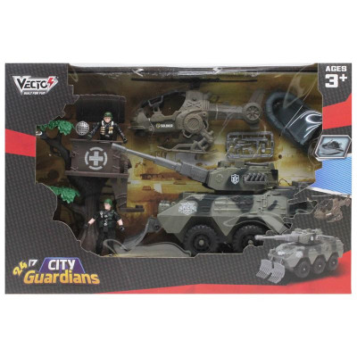 Bộ Đồ Chơi Mô Hình Xe Tăng Và Trực Thăng City Guardians - Vecto VT3109