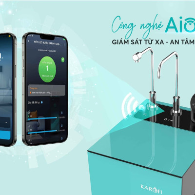 Máy lọc nước nóng lạnh Karofi KAD-N91 10 lõi Smax hàng chính hãng