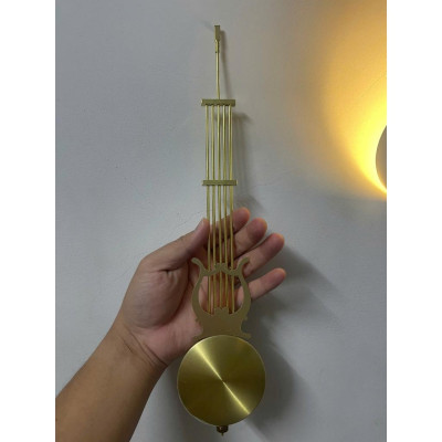 Cây lắc đồng hồ treo tường cao cấp 30cm – Cây lắc hợp kim mạ vàng bóng, dùng cho đồng hồ gỗ lũa, đồng hồ cổ