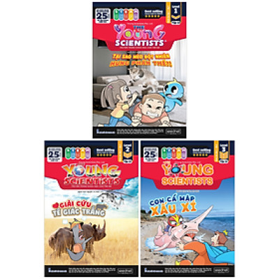Bộ Sách The Young Scientist - Truyện Tranh Khoa Học Cho Trẻ Em - Tập 12 - Level 1+2+3 (Bộ 3 Cuốn)