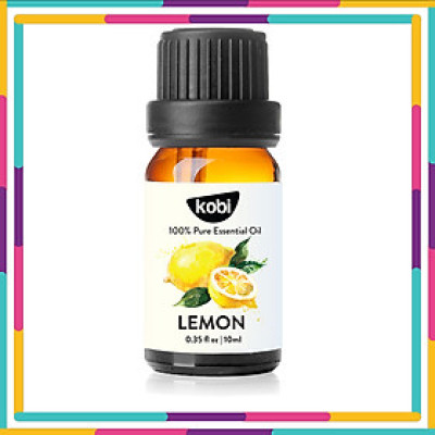 Tinh Dầu Chanh Tươi Kobi Lemon Essential Oil Dùng Xông Phòng, Giúp Thanh Lọc Không Khí, Tăng Cường Miễn Dịch, Tinh Thần Sảng Khoái, Làm Sạch Đồ Dùng Gia Đình
