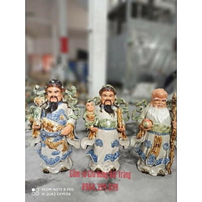 Bộ tượng tam đa bằng gốm sứ Bát Tràng