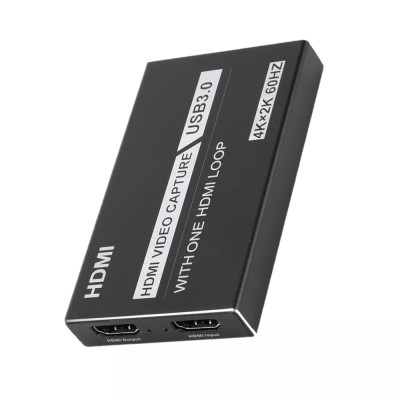 Bộ HDMI Video Capture USB 3.0 Hỗ Trợ 4K Game Video Record Live Streaming Recorder - Hàng Nhập Khẩu