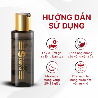 Combo 2 chai dung dịch vệ sinh làm sạch khô thoáng cho vùng nhậy cảm nam Serenys 100ml