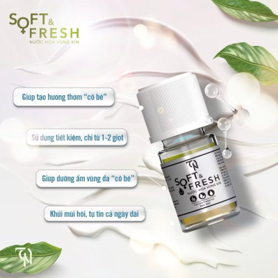 Dung Dịch Vệ Sinh Phụ Nữ Soft & Fresh tặng kèm nước hoa vùng kín và nước hoa body Đông Anh Collagen X3