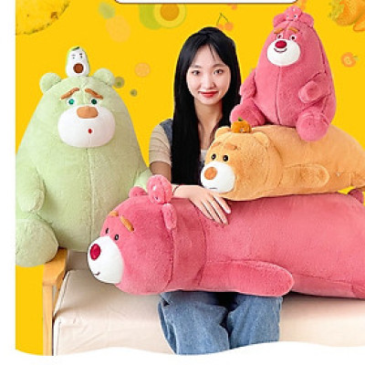 Thú nhồi bông Lotso Bơ, Bí đỏ êm mịn - Size từ 75cm đến 90cm - Quà tặng gấu bông Lotso cosplay xanh lá, cam cute.
