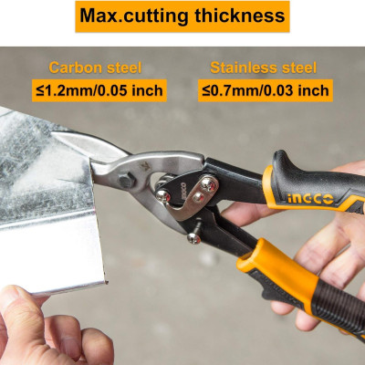 BỘ KÉO CẮT TÔN 3 CHI TIẾT INGCO HTSNK0110 - HÀNG CHÍNH HÃNG