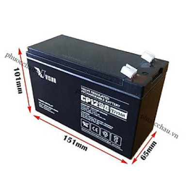 Ắc Quy Vision CP1290 12V-9Ah - Chuyên Dùng Cho Nguồn Dự Phòng (UPS, Inverter,..)