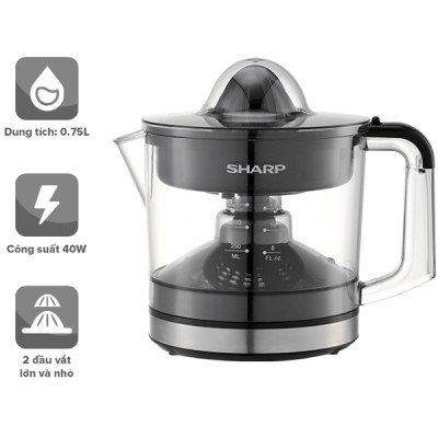 Máy Vắt Cam Sharp EJ-J407-BK - Hàng chính hãng