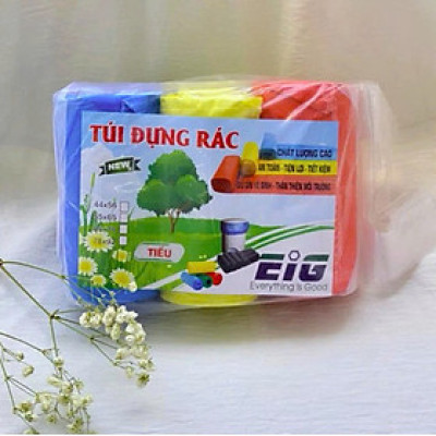 (Combo 3 cuộn) Bao đựng rác sinh học, Túi đựng rác tự phân huỷ, Bịch đựng rác thải gia đình