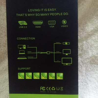 Bộ cáp chuyển đổi tín hiệu từ cổng VGA sang HDMI có âm thanh kèm theo cáp Micro USB - Hàng chính hãng