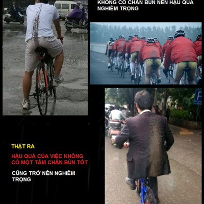 Bô 2 Tấm Chắn Bùn Xe Đạp Thể Thao Bánh Trước Bánh Sau Cao Cấp AIGUIQI - Hàng Nhập Khẩu