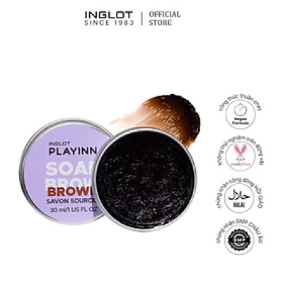 Sáp Tạo Kiểu Lông Mày Tông Nâu Tự Nhiên Playinn Soap Brow Brown (30ml)