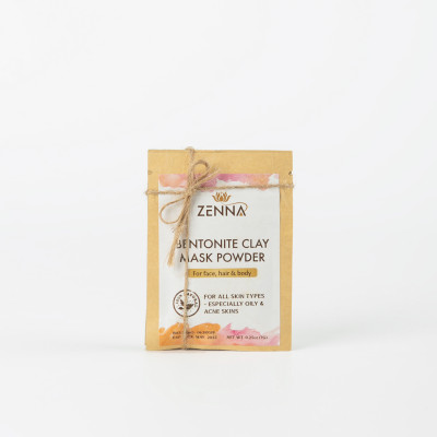 Mặt nạ bùn khoáng núi lửa kiểm soát dầu và mụn, thanh lọc độc tố, tái tạo da ZENNA Bentonite Clay 60g (10 túi/hộp) - Set du lịch - Phù hợp cho mọi loại da đặc biệt da dầu và mụn