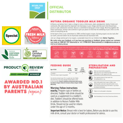 Sữa công thức Hữu cơ Nutura Organic số 3