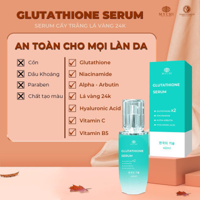Serum Mychi - serum cấy trắng lá vàng 24k cam kết hàng chính hãng