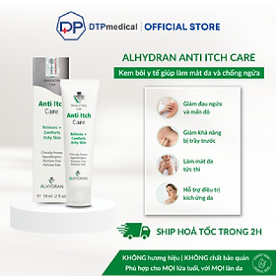 Kem bôi y tế ALHYDRAN Anti Itch Care 59ml chống ngứa, làm mát da, giảm mẩn đỏ và ngứa da