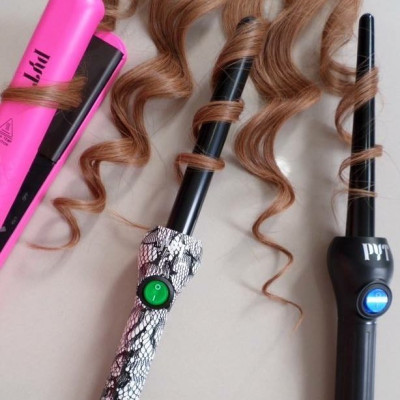 Máy Uốn Tóc PYT Clip Free Curling Wand 19mm - Công Nghệ Nhiệt Ngoại Xa -  Họa Tiết Ren - Tặng Kèm Găng Tay Chịu Nhiệt