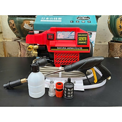 MÁY RỬA XE SK9070 ,CÓ CHỈNH ÁP,TẶNG KÈM BÌNH TẠO BỌT - Bảo Hành 12 tháng